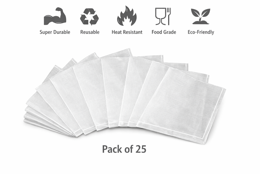 Pressdeals 120 Micron - Nylon Filter Bags - Pack of 25-2x3.5 inches